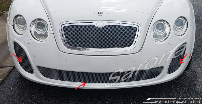 Custom Bentley GT  Coupe Front Bumper (2004 - 2011) - $1390.00 (Part #BT-031-FB)